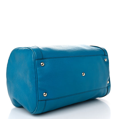 Gucci Calfskin Medium Soho Boston Riviera Blue 4 of 14
