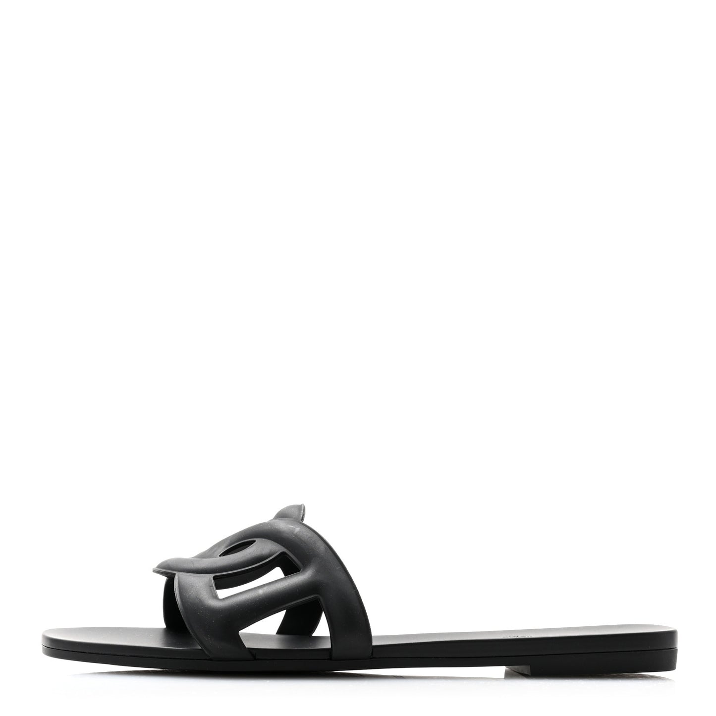 Rubber Aloha Sandals 38 Black