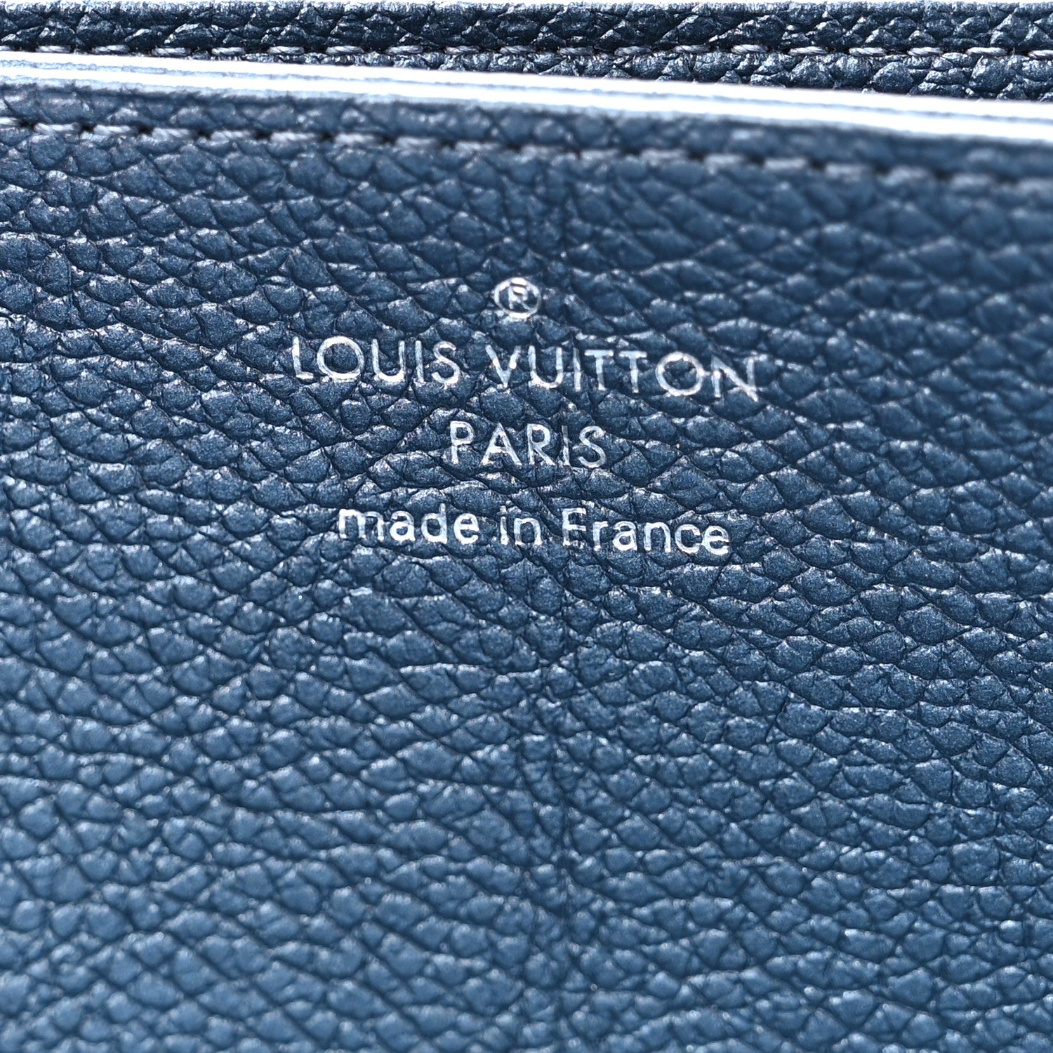 Louis Vuitton Metallic Empreinte Monogram Zippy Wallet Navy Nacre 6 of 8