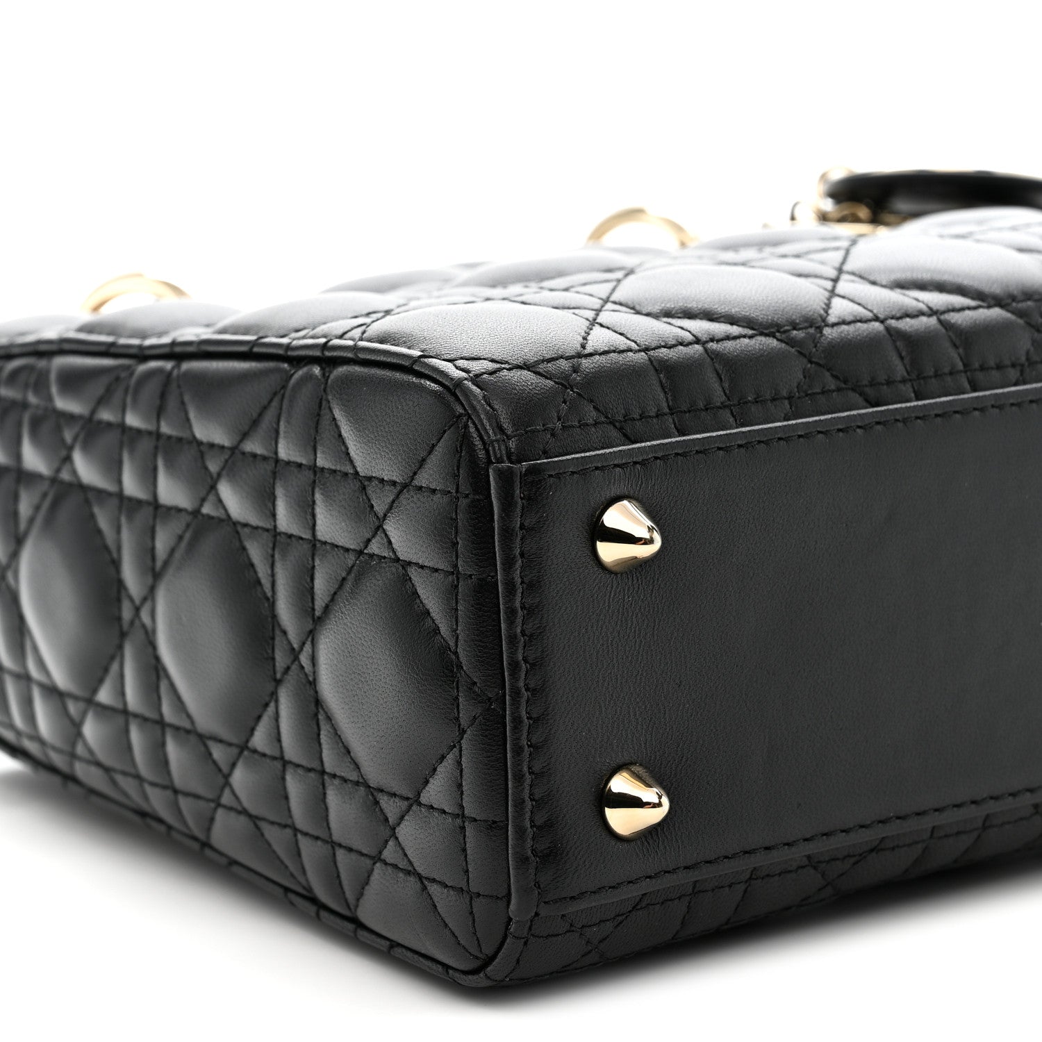 Christian Dior Lambskin Cannage Small My ABCDior Lady Dior Black 9 of 11