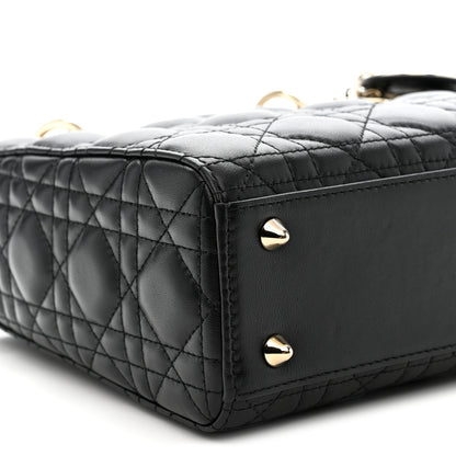 Christian Dior Lambskin Cannage Small My ABCDior Lady Dior Black 9 of 11