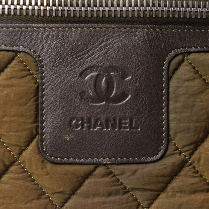 Chanel Nylon Quilted Large Coco Cocoon Shopping Tote Green 8 of 16