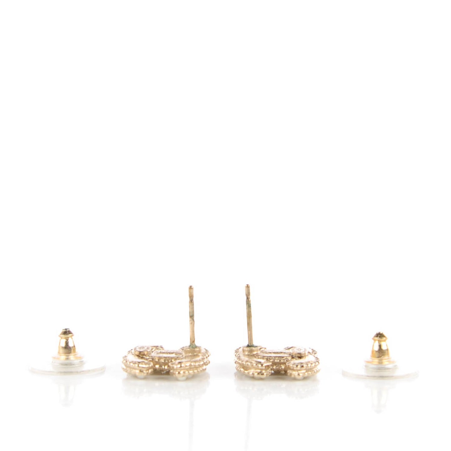 Pearl CC Earrings Gold