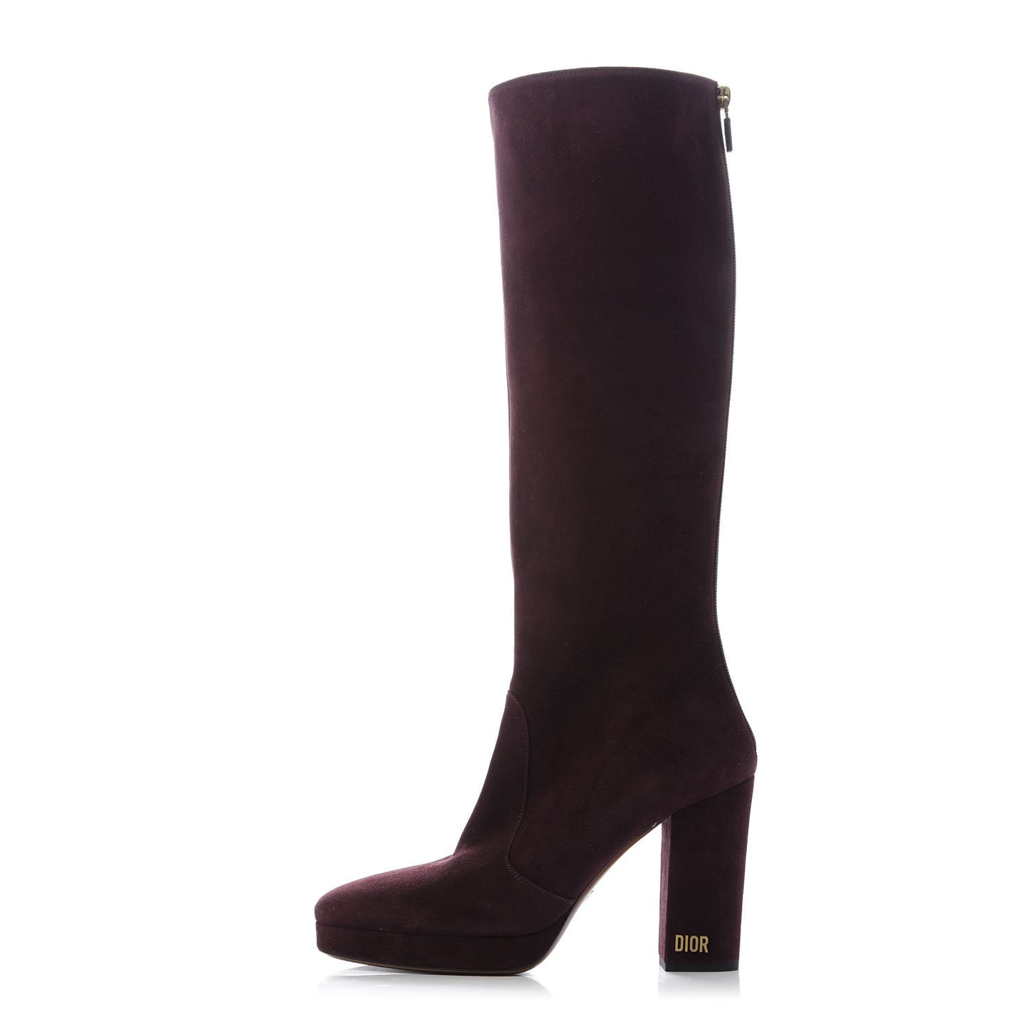 Suede D-rise Platform Boots 39 Burgundy