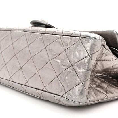Chanel Metallic Aged Calfskin Quilted 2.55 Reissue 227 Flap Silver 9 of 13