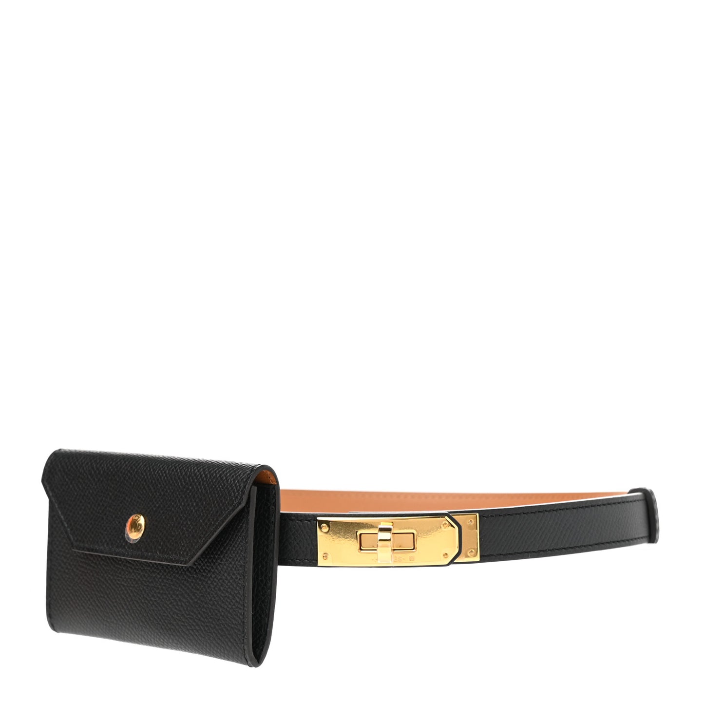 Epsom Kelly Pocket Belt Black