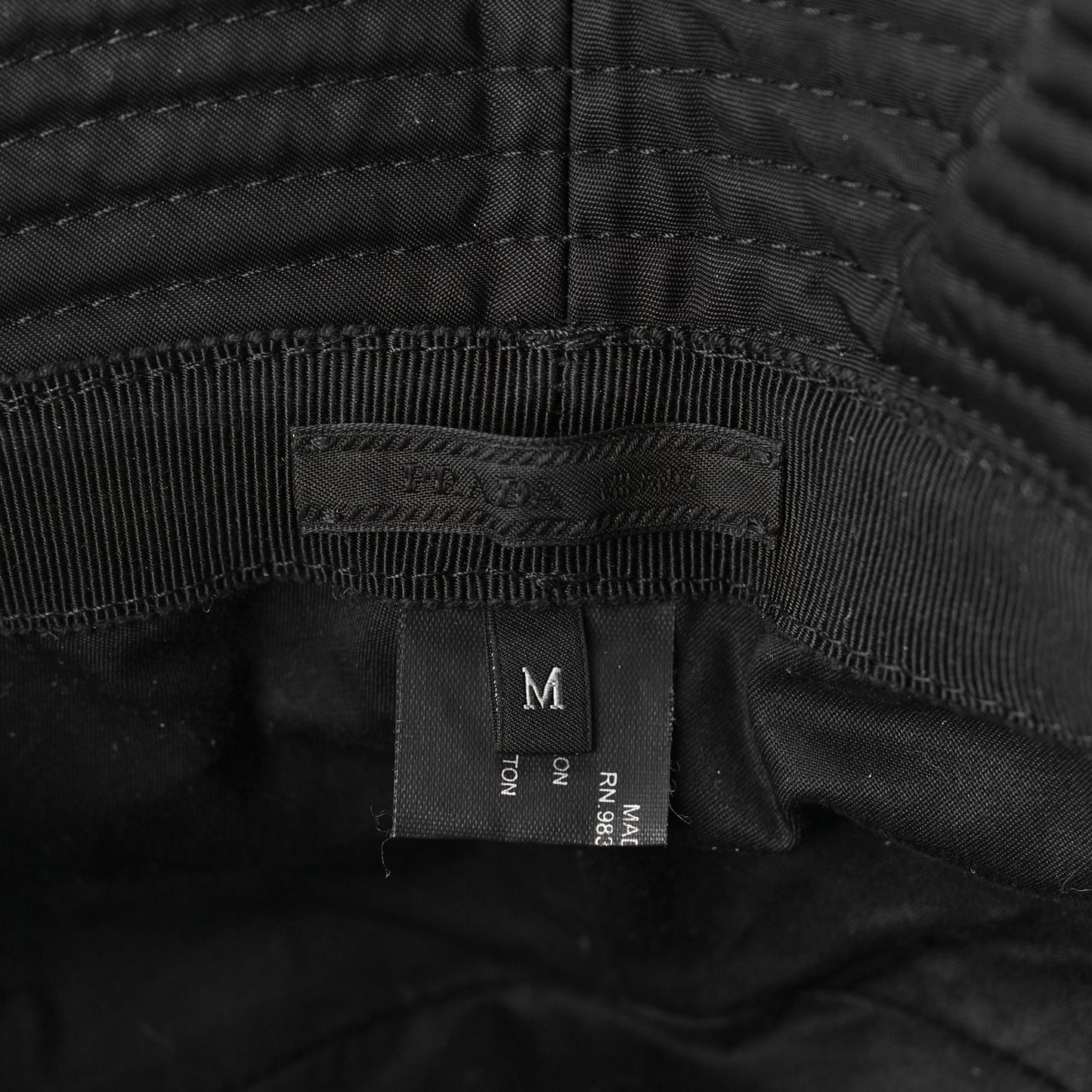 Nylon Bucket Hat M Black