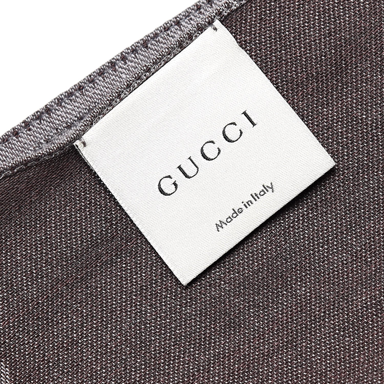 Gucci Wool Silk GG Monogram GGNat Scarf Rope Dark Brown 4 of 5