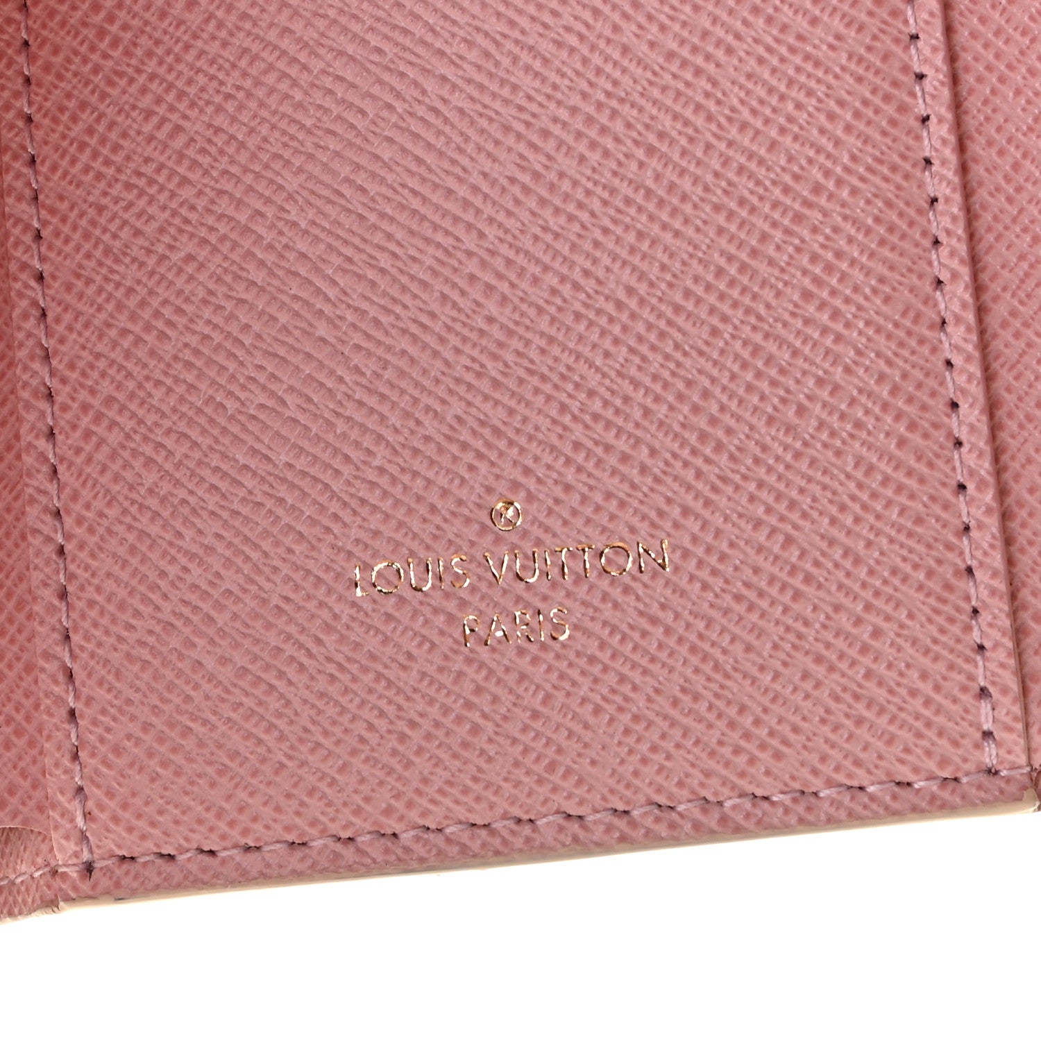 Louis Vuitton Damier Azur Victorine Wallet Rose Ballerine 7 of 9