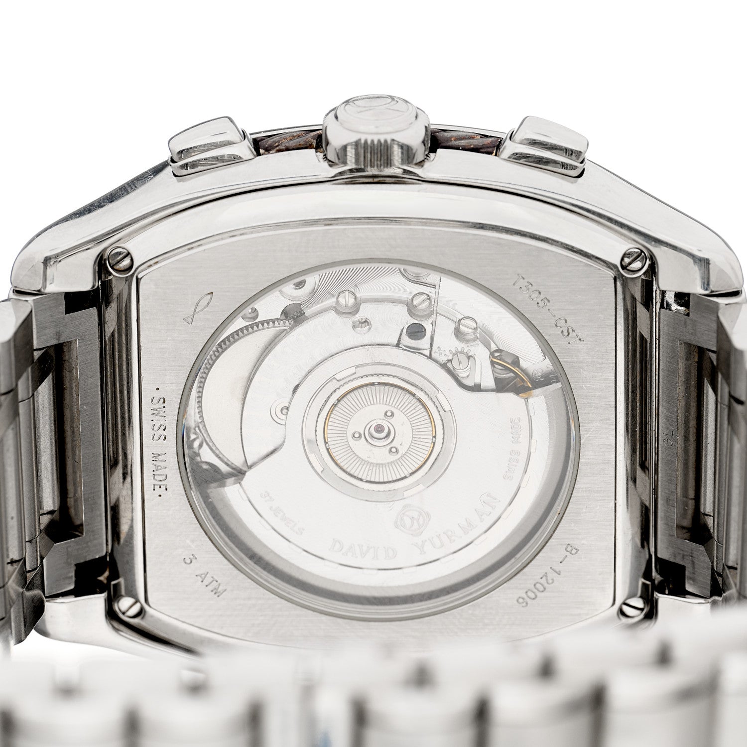 David Yurman Stainless Steel 41mm Thoroughbred Belmont Chronograph Automatic Watch 3 of 4