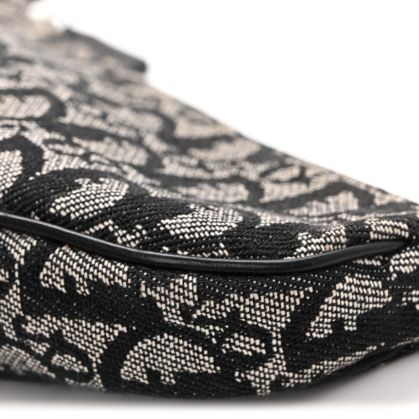 Monogram Mini Saddle Pochette Black