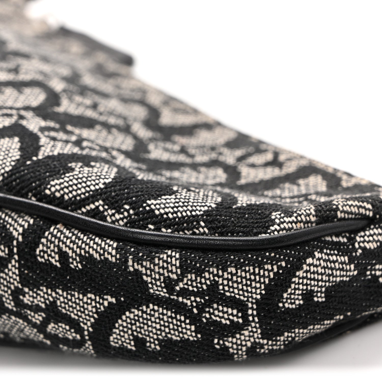 Christian Dior Monogram Mini Saddle Pochette Black 10 of 11