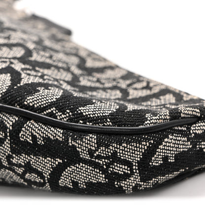 Christian Dior Monogram Mini Saddle Pochette Black 10 of 11