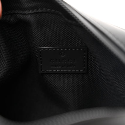 Gucci Rubber Effect Monogram GG Crossbody Bag Black 6 of 10