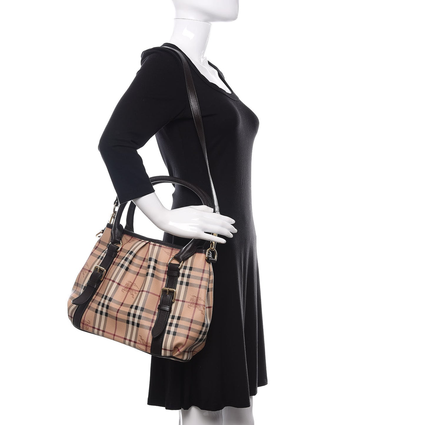 Haymarket Check Small Northfield Tote Chocolate