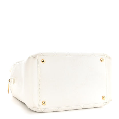 Chanel Caviar Quilted Petit Timeless Tote PTT White 3 of 14