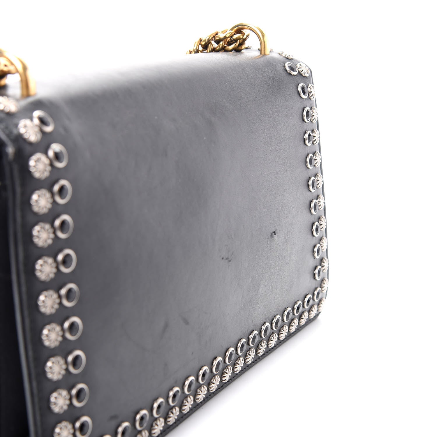 Gucci Calfskin Studded Small Dionysus Shoulder Bag Black 14 of 18