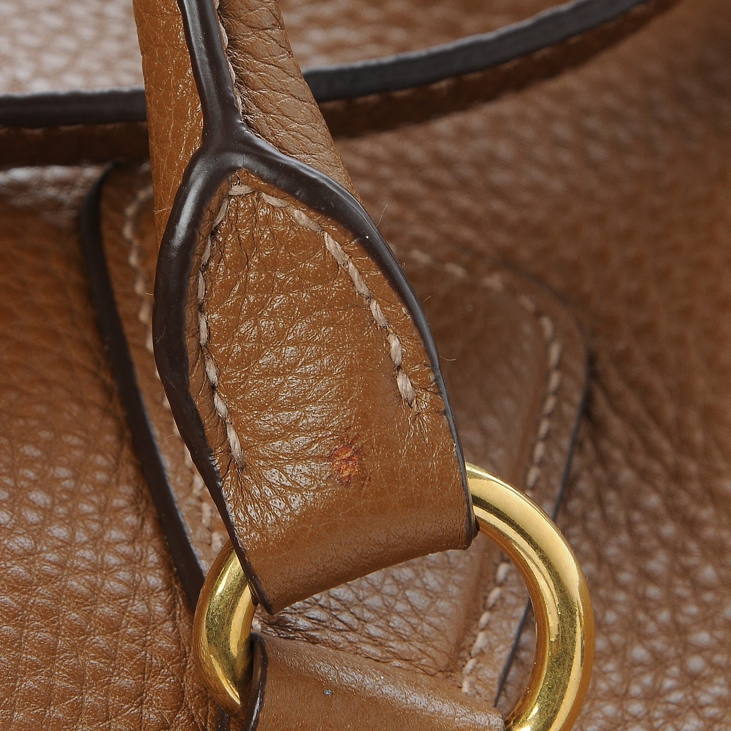 Prada Vitello Daino Side Zip Tote Cannella 10 of 10