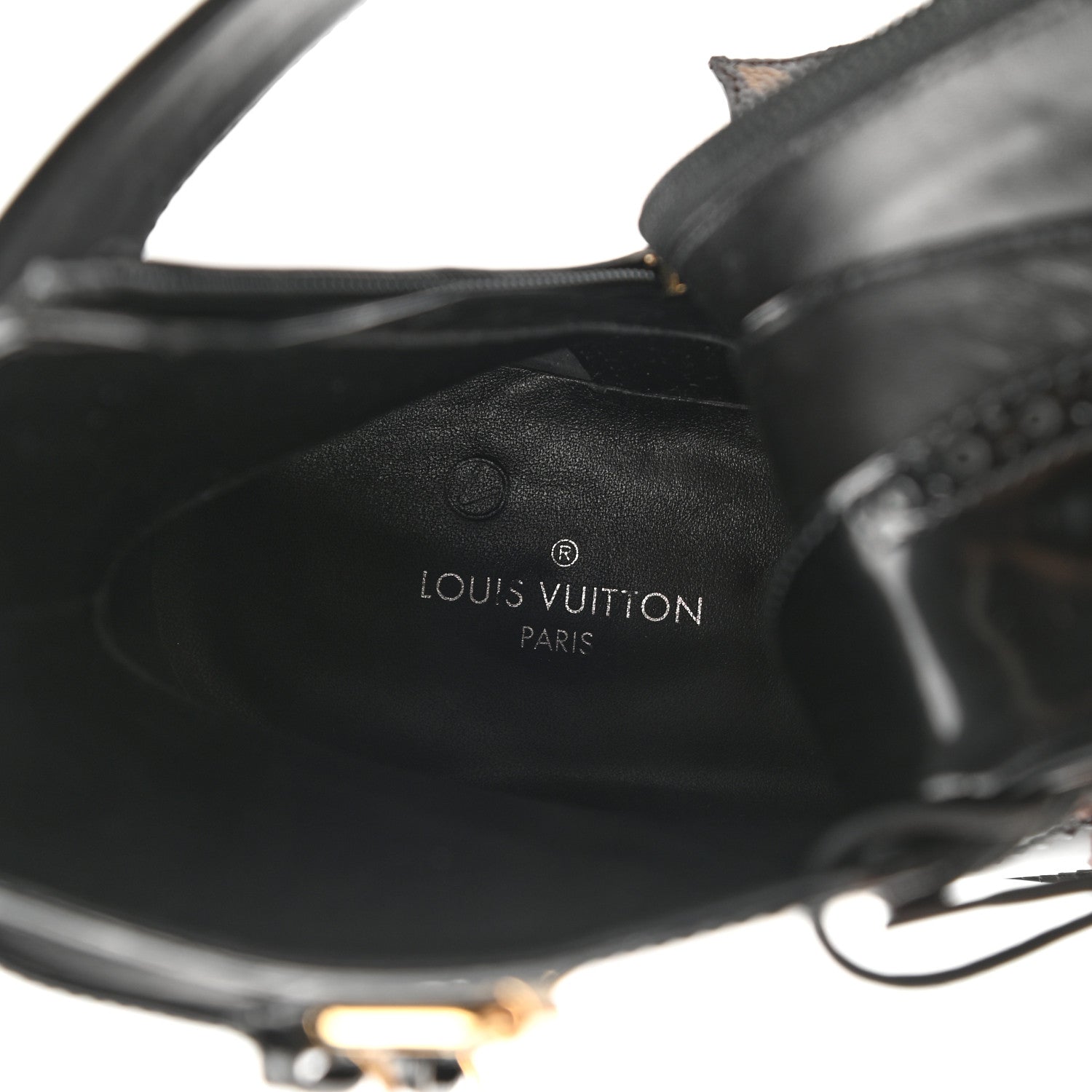 Louis Vuitton Glazed Calfskin Midtown Ankle Boots 36 Black 7 of 8