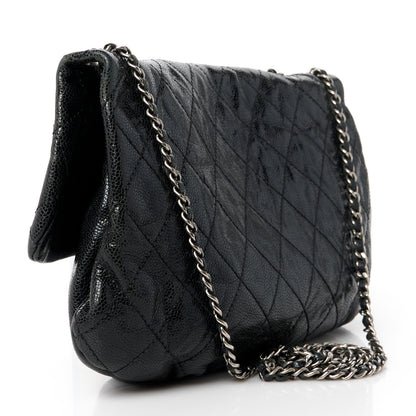 Chanel Caviar Quilted Medium Elastic Flap Black 3 of 12