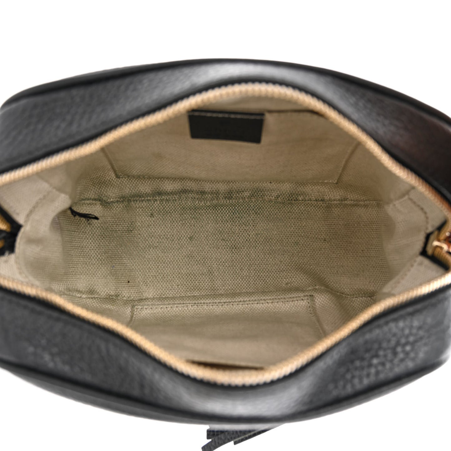 Pebbled Calfskin Small Soho Disco Bag Black