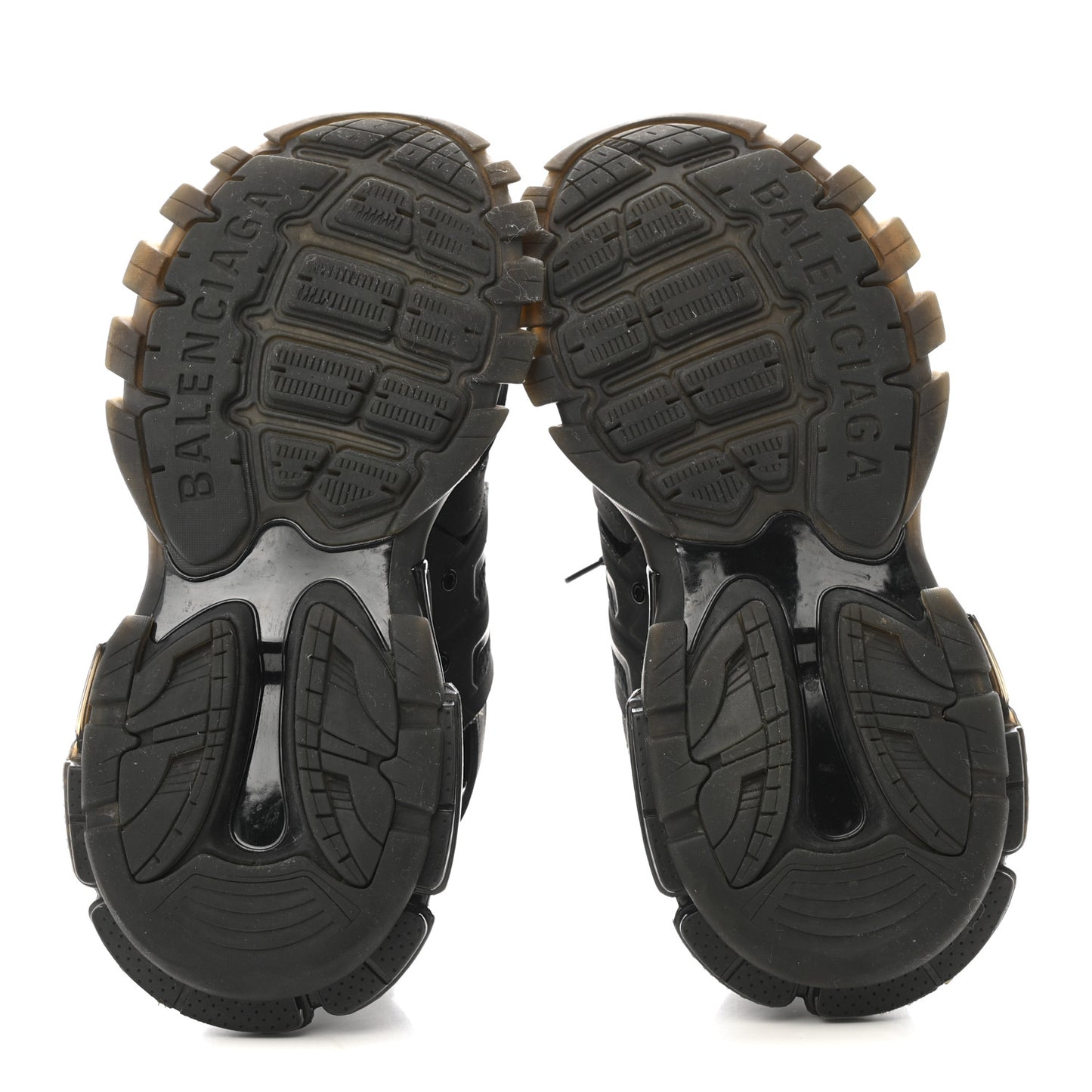 Rubber Mesh Fabric Clear Sole Womens Track Sneakers 40 Black