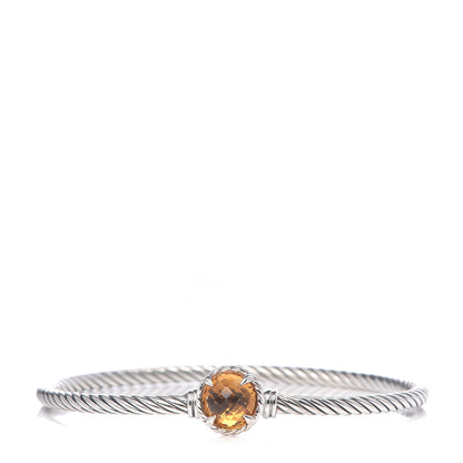 David Yurman Sterling Silver Citrine 3mm Chatelaine Bracelet 1 of 4