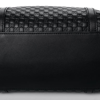 Gucci Soft Microguccissima Small Zippered Satchel Black 15 of 16