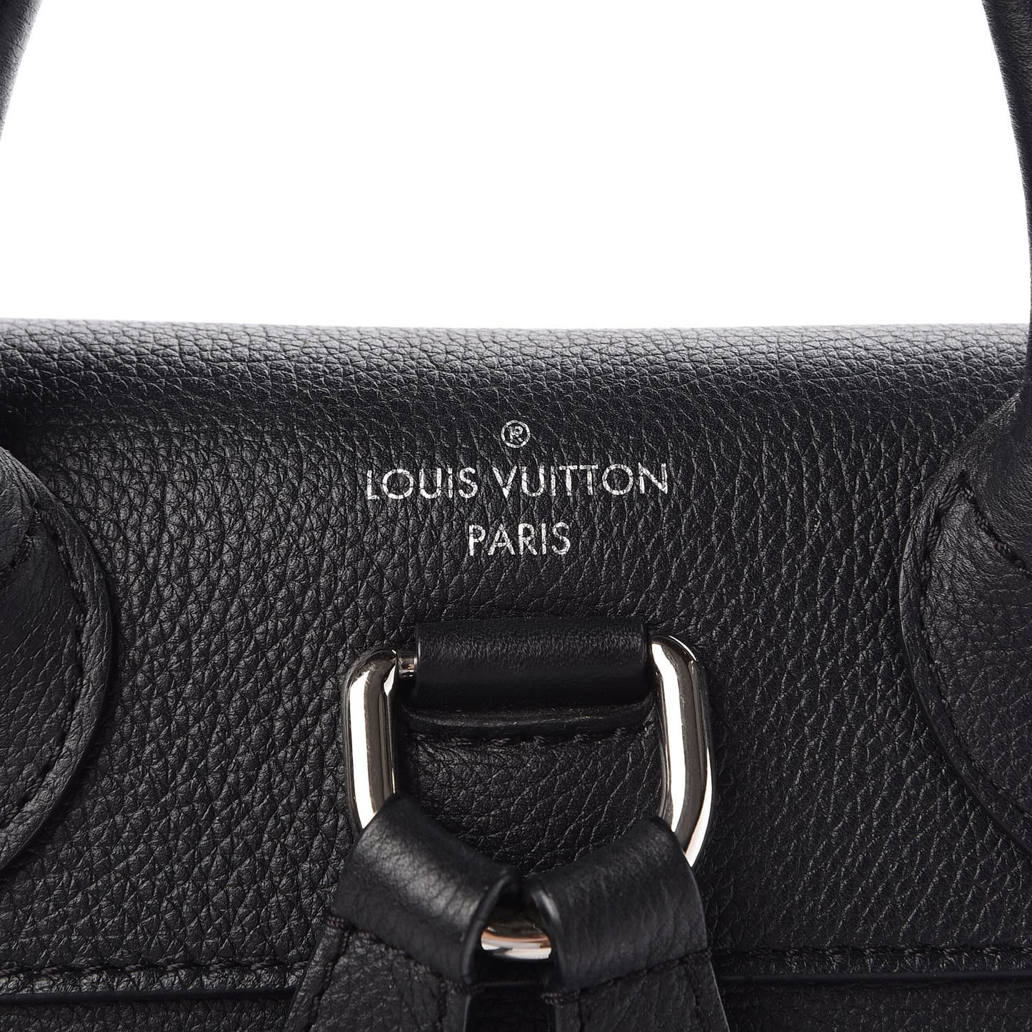 Calfskin Lockme Backpack Black