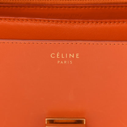 Celine Box Calfskin Medium Classic Box Flap Bag Orange 6 of 23