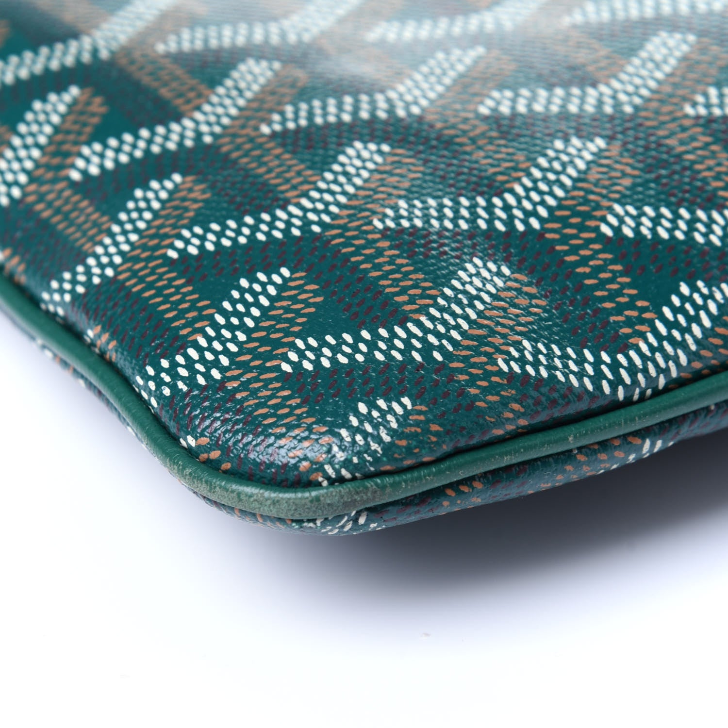 Goyard Goyardine Senat Pochette MM Green 13 of 13