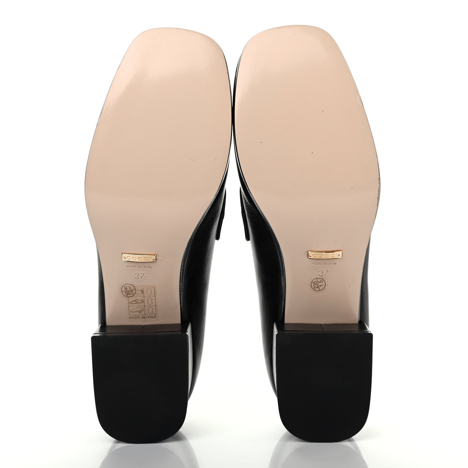 Gucci Goatskin Houdan Platform Loafers 37 Black 4 of 4