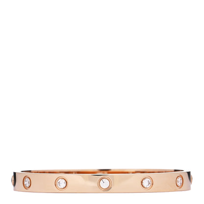 Cartier 18K Pink Gold 10 Diamond LOVE Bracelet 16 2 of 4