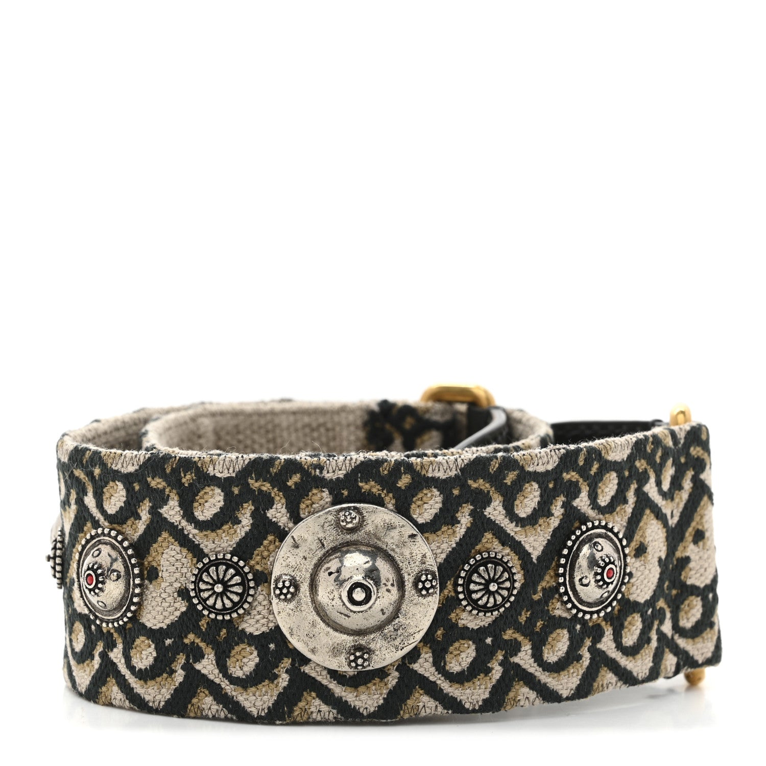 Dior（ディオール） Christian Dior Oblique Studded Shoulder Strap Vert Multicolor