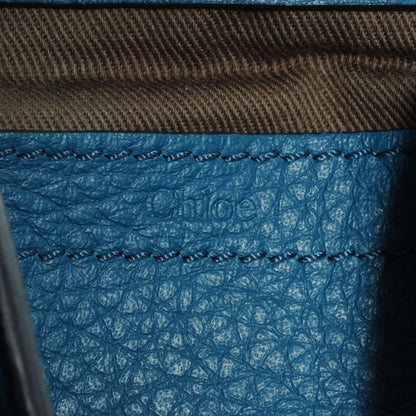 Chloe Calfskin Mini Marcie Round Crossbody Bag Laguna Blue 6 of 8