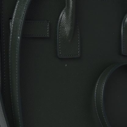 Saint Laurent Grained Calfskin Baby Sac De Jour Vert Fonce 11 of 11