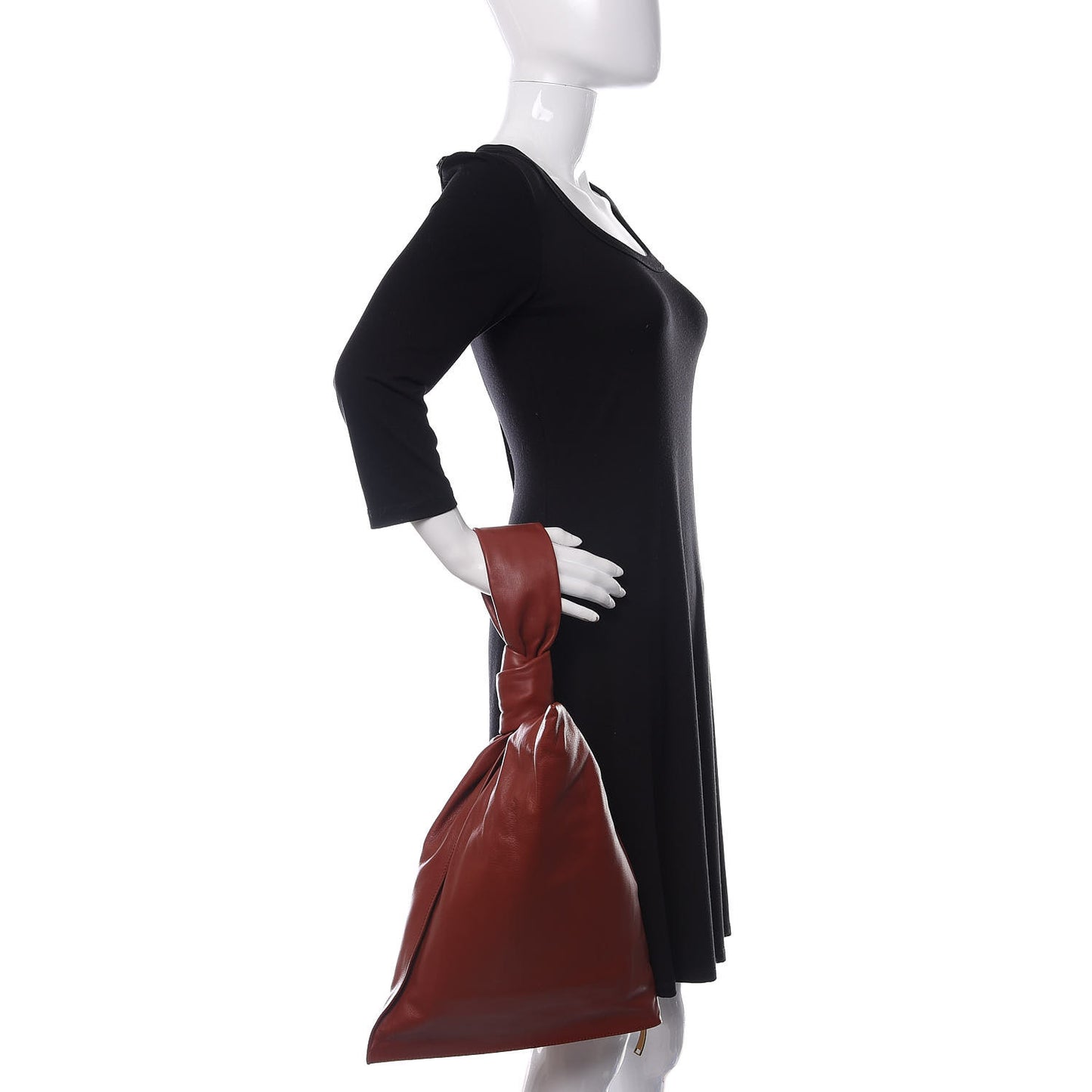 Supple Calfskin BV Twist Rust