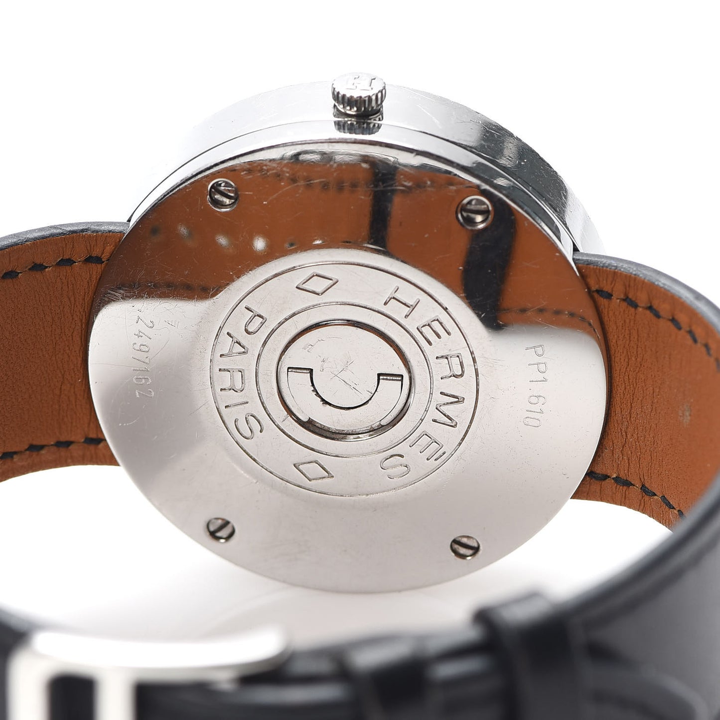 Stainless Steel Barenia 38mm Passe Quartz Watch Noir