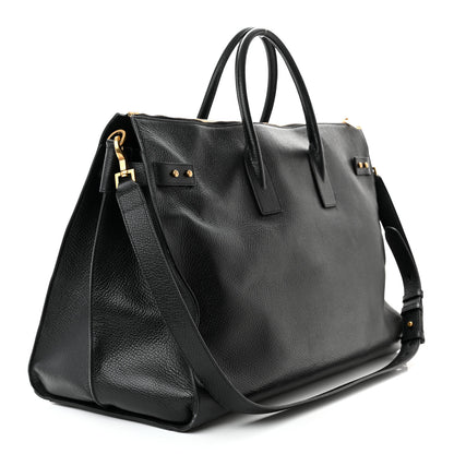 Saint Laurent Grained Calfskin 72H Sac De Jour Black 3 of 15