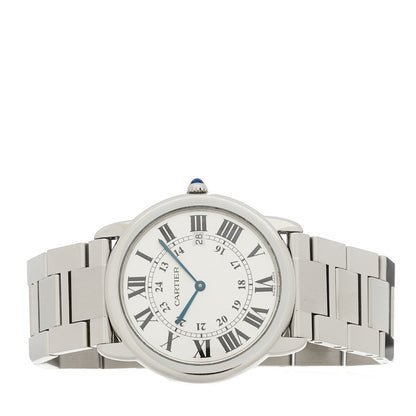 Cartier Stainless Steel 36mm Ronde Solo Quartz Watch 2 of 4