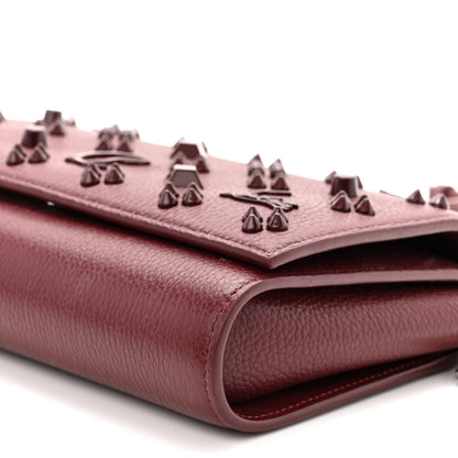 Christian Louboutin Calfskin Spikes Loubinthesky Paloma Clutch 10 of 13