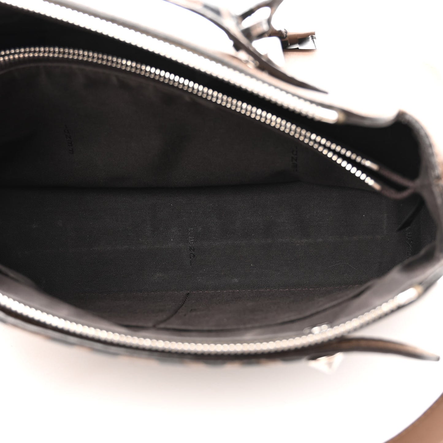 Vitello Dolce Bi-Color FF 1974 Embossed Medium By The Way Boston Bag Maya Black
