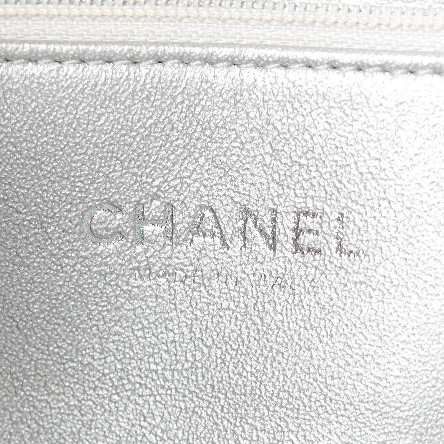 Chanel Metallic Caviar Quilted Small CC Filigree Flap Silver 6 of 11