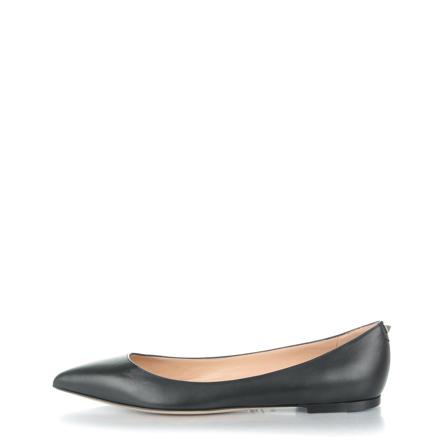 Nappa Rockstud Ballet Flats 40 Black