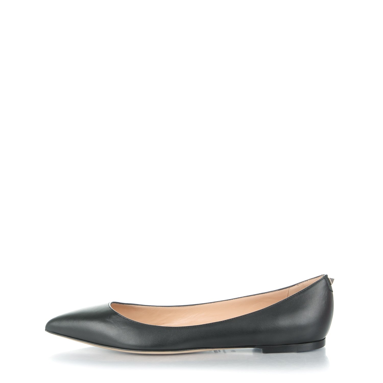 Valentino Garavani Nappa Rockstud Ballet Flats 40 Black 1 of 7