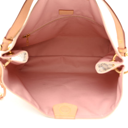 Louis Vuitton Damier Azur Graceful MM Rose Ballerine 5 of 11