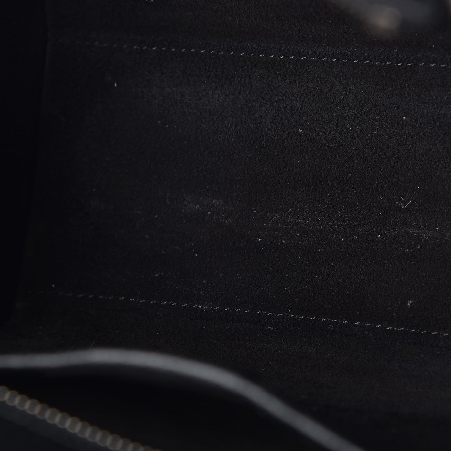 Drummed Calfskin Nano Luggage Black