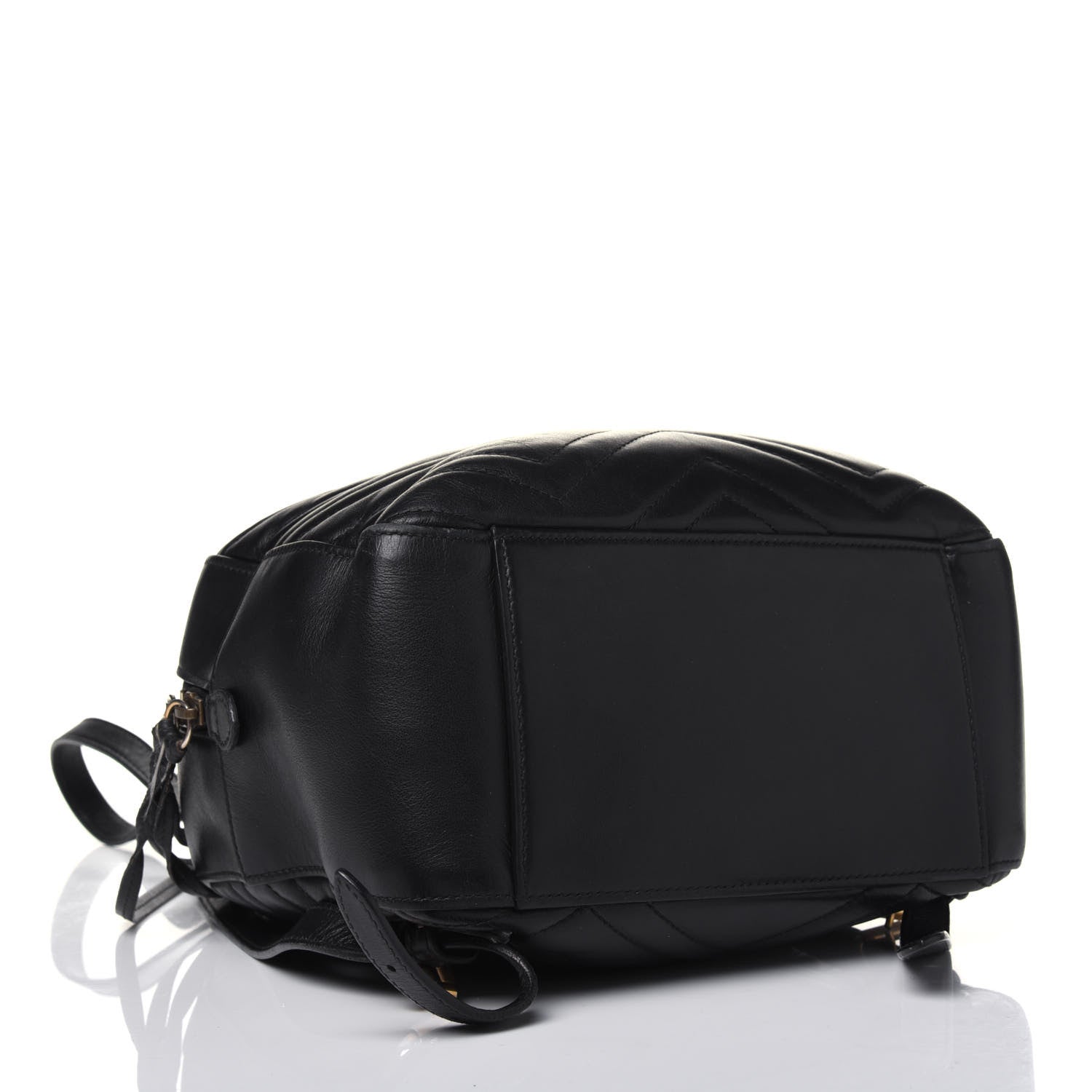 Gucci Calfskin Matelasse GG Marmont Dome Backpack Black 3 of 24