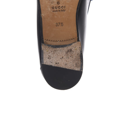 Gucci Calfskin Womens 1953 Horsebit Loafers 37.5 Black 11 of 12