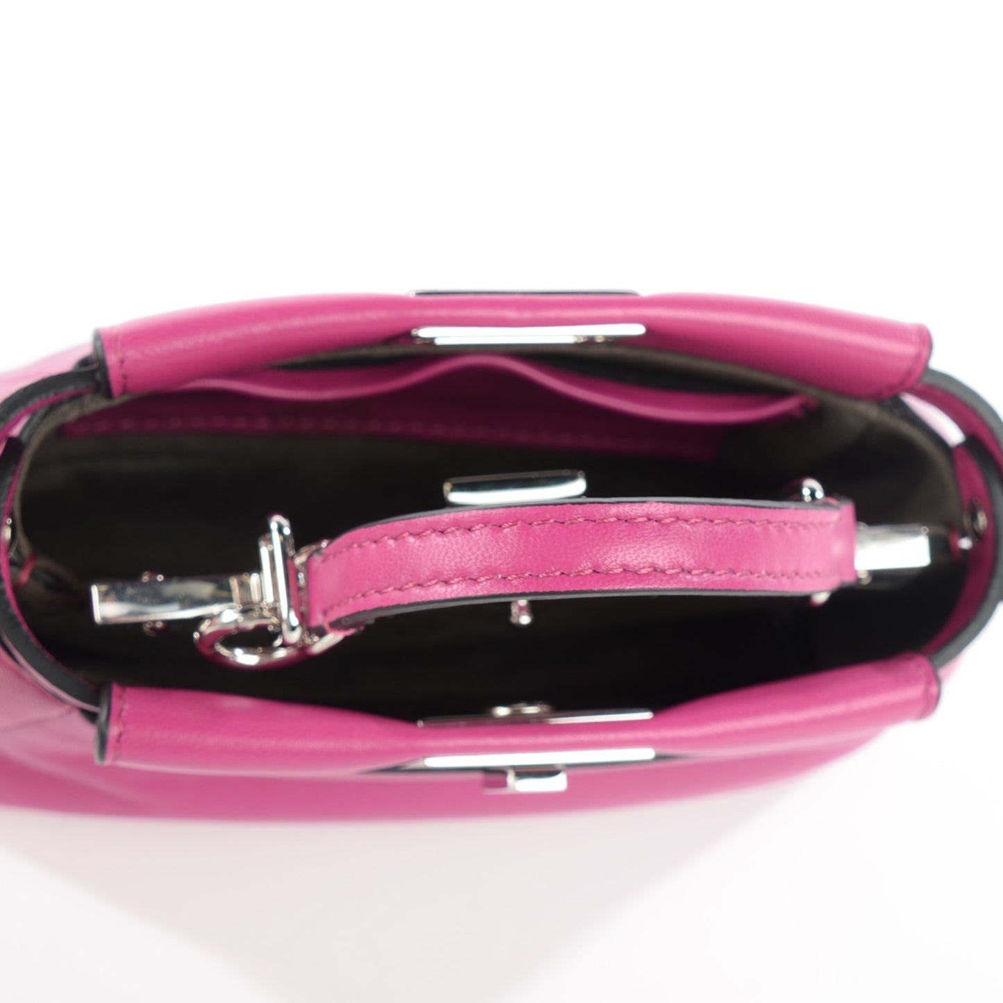 Nappa Micro Peekaboo Iconic Satchel Magenta